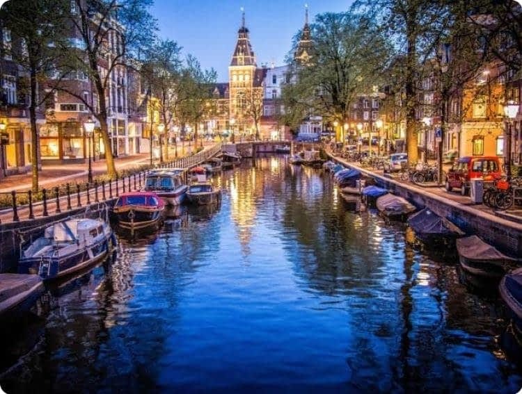 Каналы Амстердама.